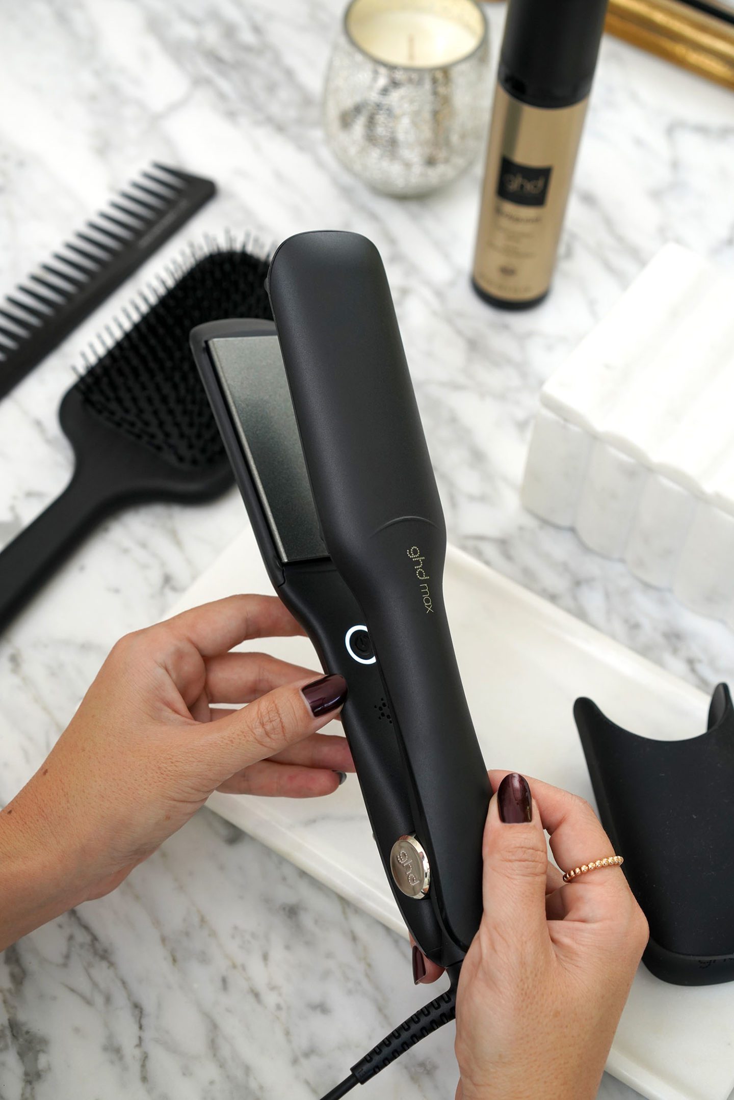 ghd Max Styler review - wide plate flat iron