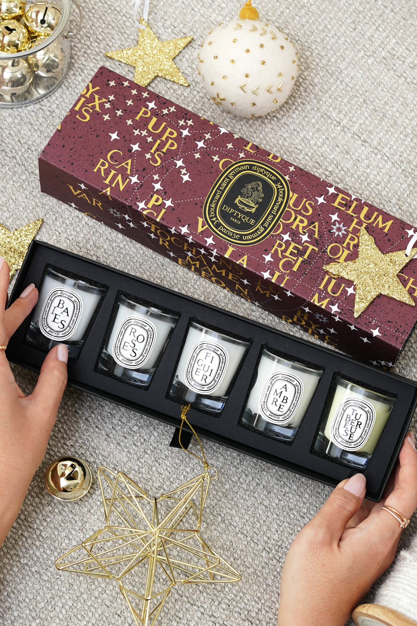 Diptyque Mini Candle Set Holiday 2022