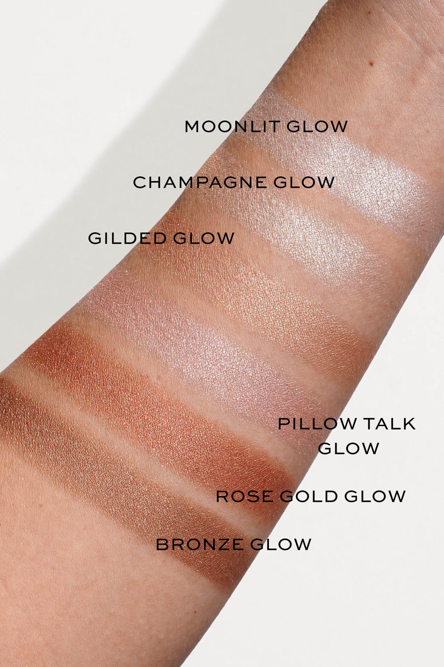 Charlotte Tilbury Hollywood Glow Glide Highlighters swatches