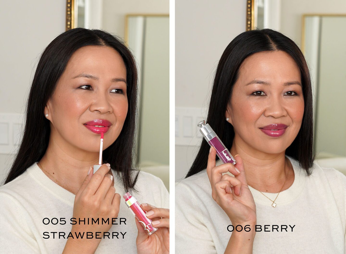 Dior Lip Maximizer in 005 Shimmer Strawberry and 006 Berry