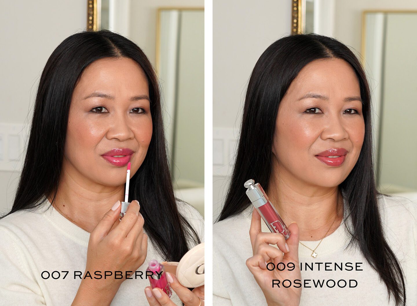 Dior Addict Lip Maximizer 007 Raspberry and 090 Intense Rosewood