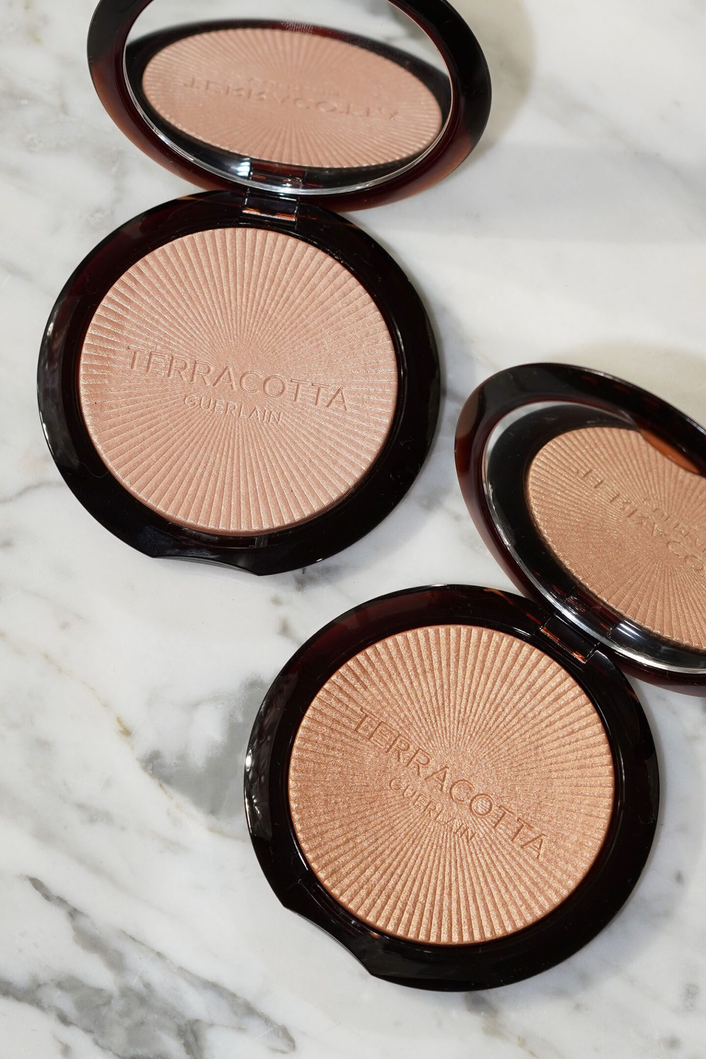 Guerlain Terracotta Luminizers Cool Ivory and Warm Gold