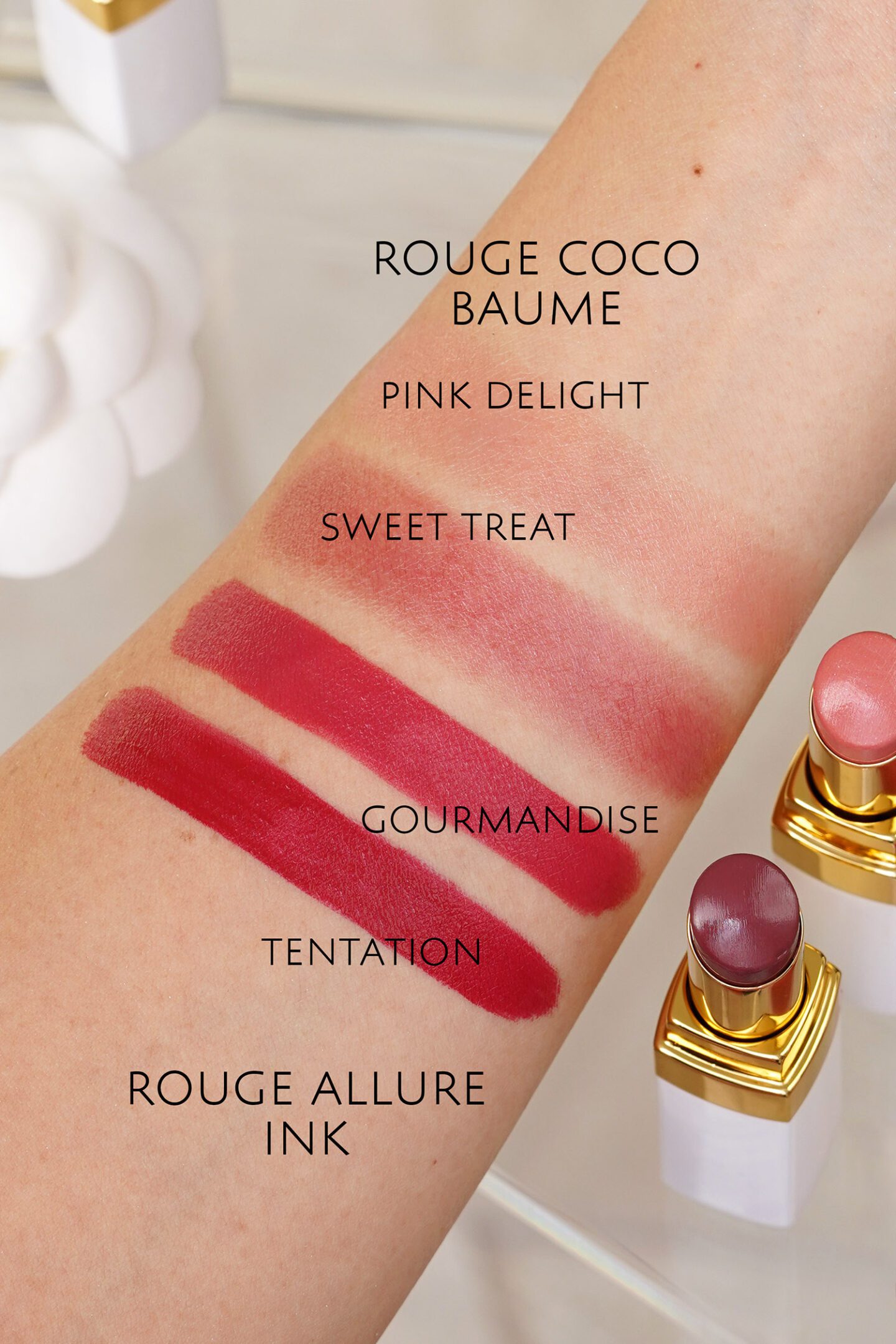 Chanel Les Delices Rouge Coco Baume and Rouge Allure Ink
