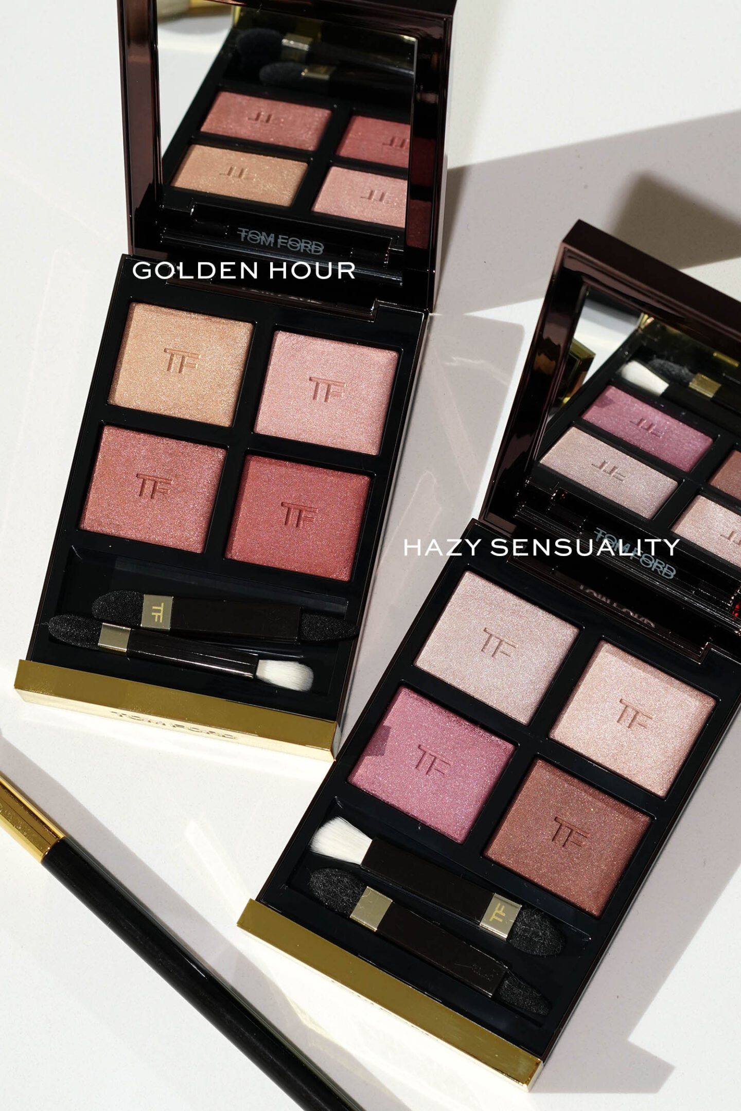 Tom Ford Eyeshadow Quads in Golden Hour and Hazy Sensuality