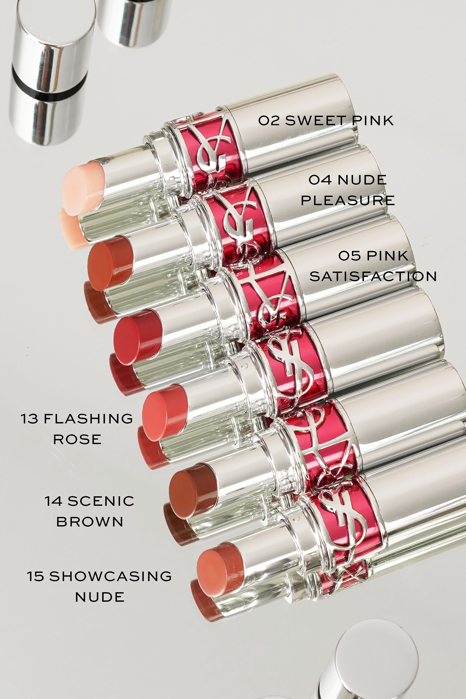 swatching @YSL Beauty's rouge volupté candy glaze lip gloss sticks #ca, ysl candy glaze