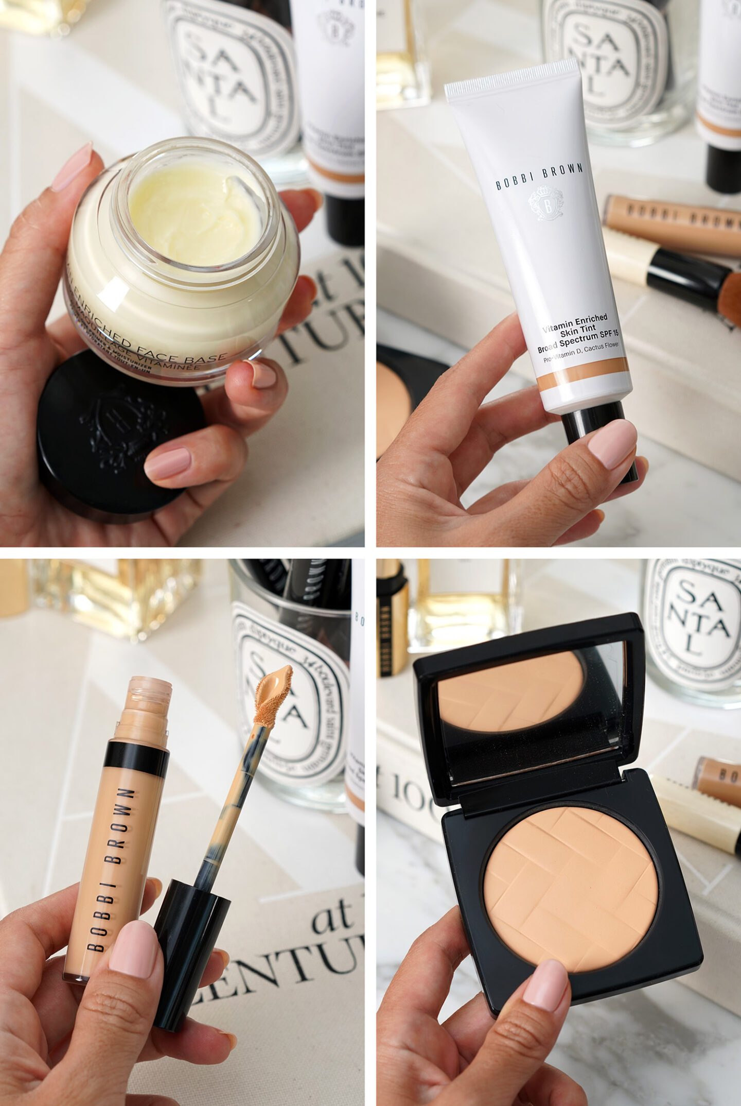 Bobbi Brown Vitamin Enriched Face Bace, Tint, Powder and Full Cover Concealer 
