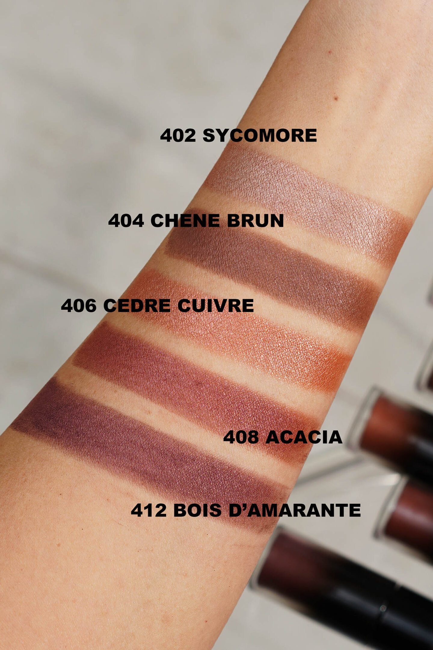 Chanel Ombre Premiere Libre Loose Eyeshadow swatches