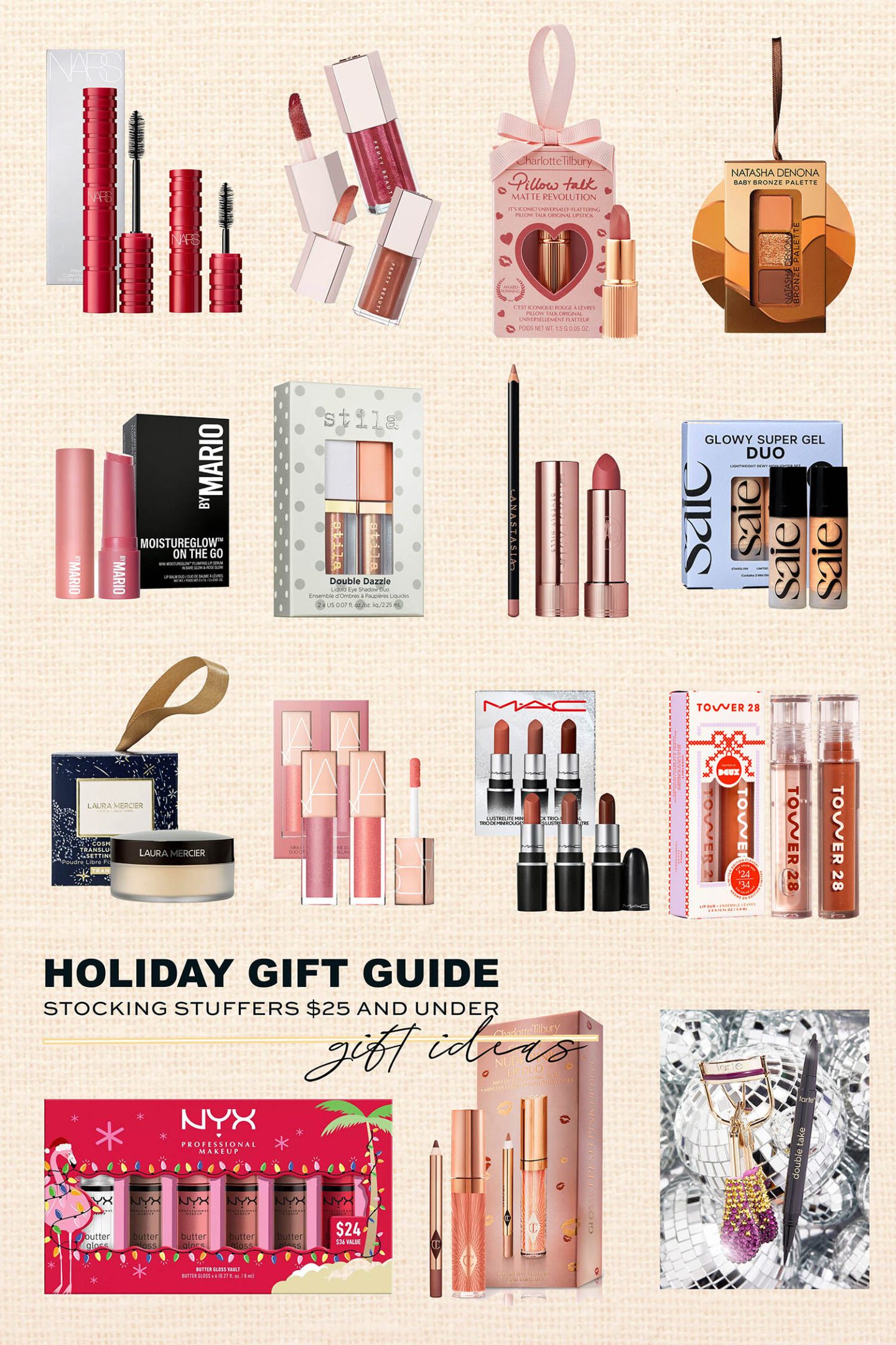 Makeup Holiday Gift Ideas and Stocking Stuffers $25 and Under