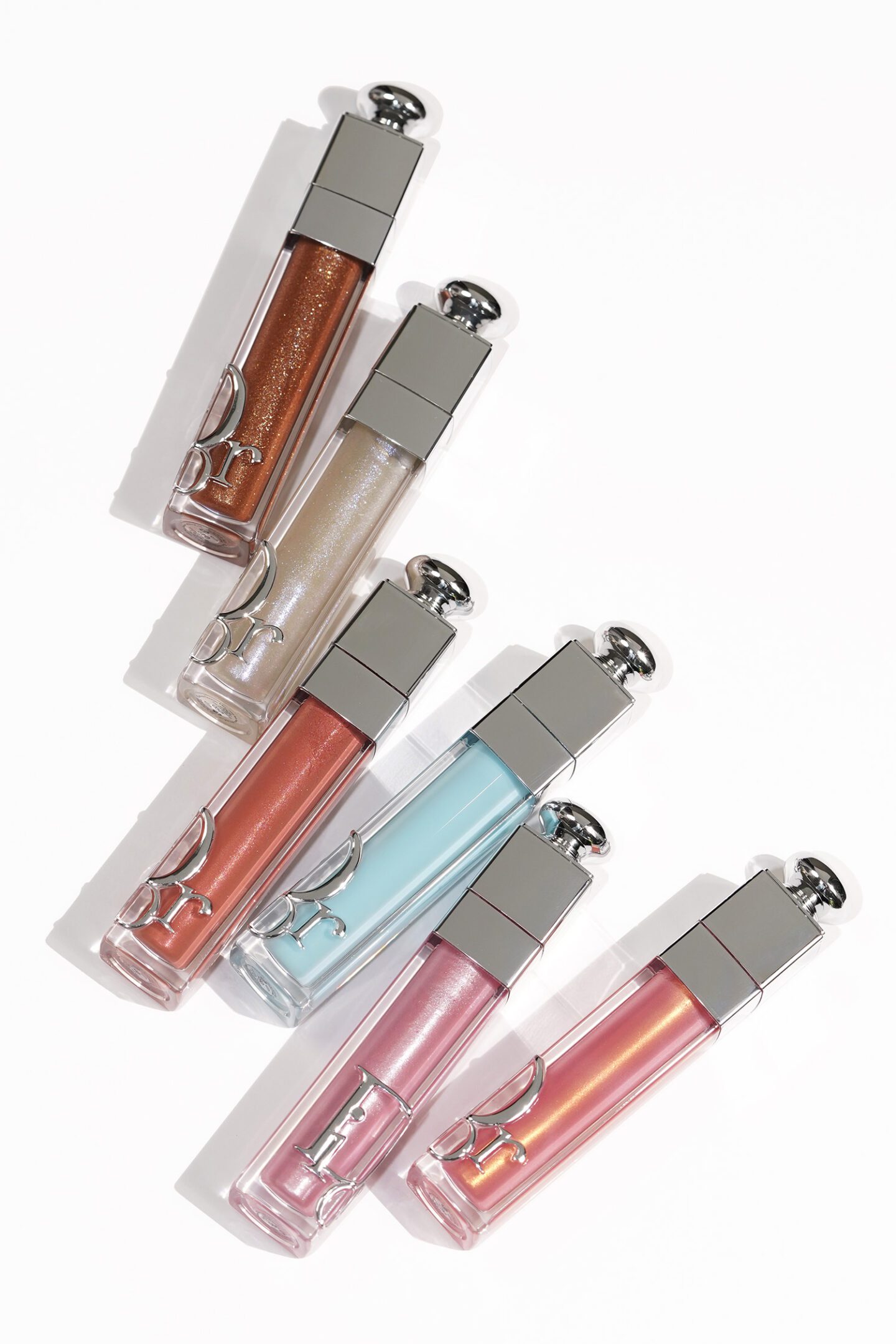 Dior Addict Lip Maximizers Icy Blue, Shimmer Candy and Shimmer Rose Gold
