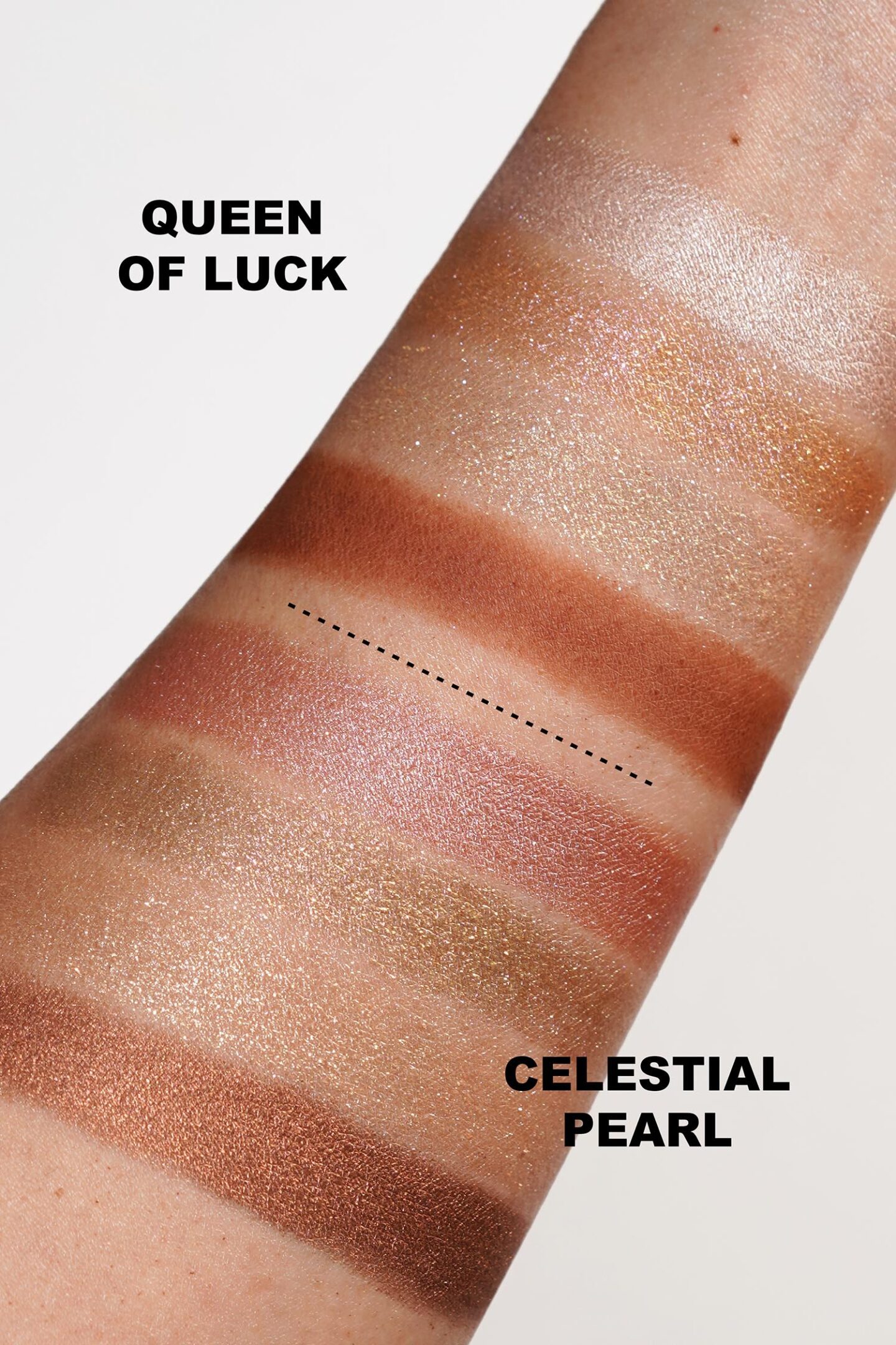 Charlotte Tilbury Queen of Luck Eyeshadow Palette vs Celestial Lights