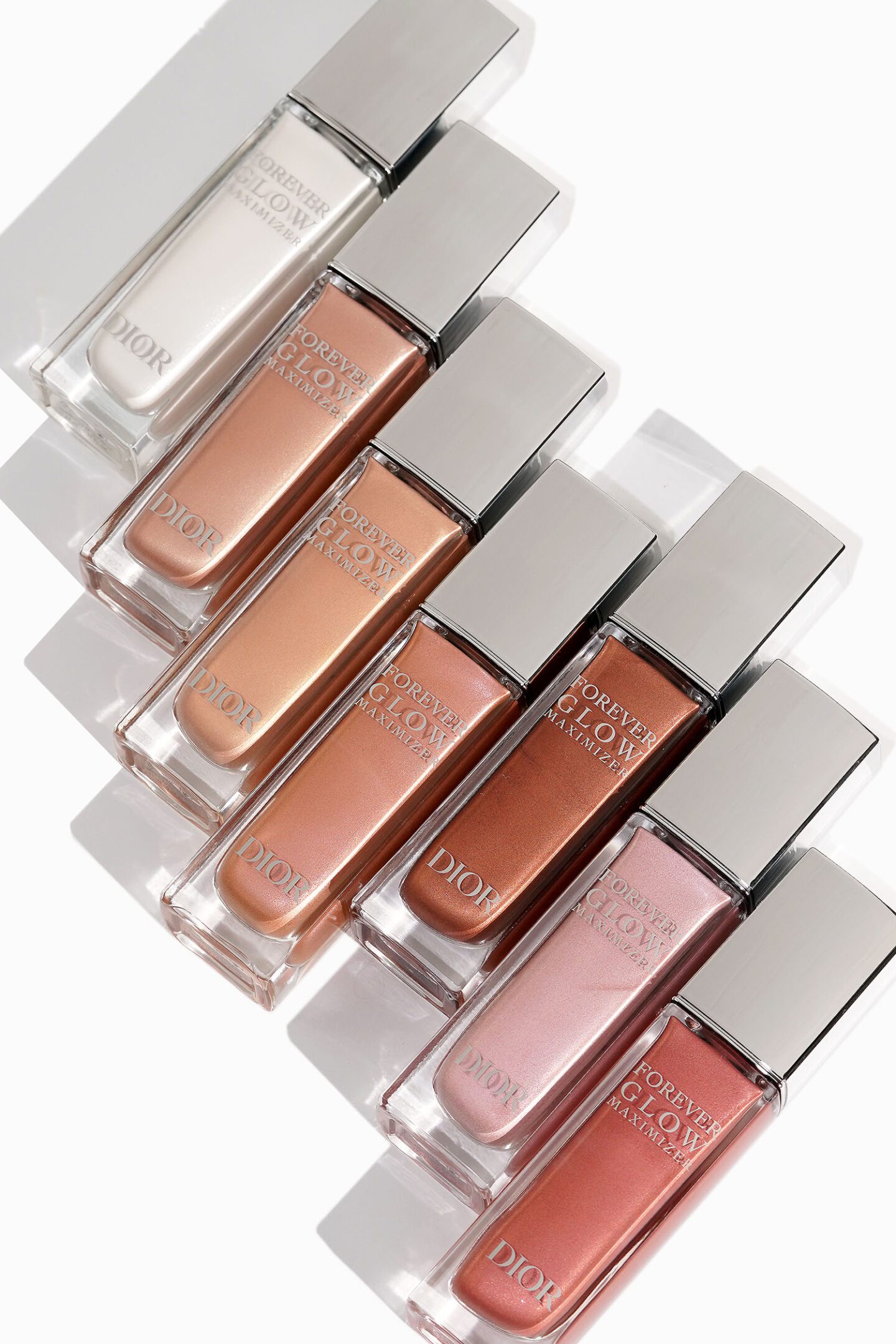 Dior Forever Glow Maximizer Longwear Liquid Highlighter swatches