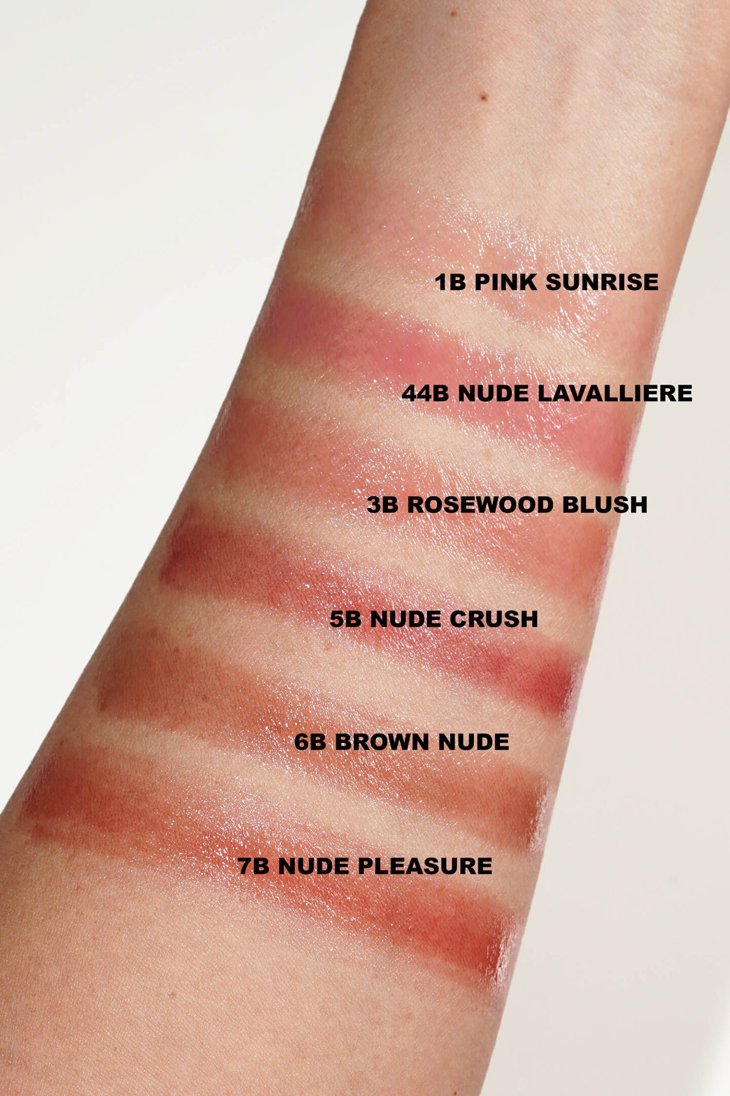 YSL Candy Glow Tinted Butter Balm swatches via The Beauty Lookbook Blog