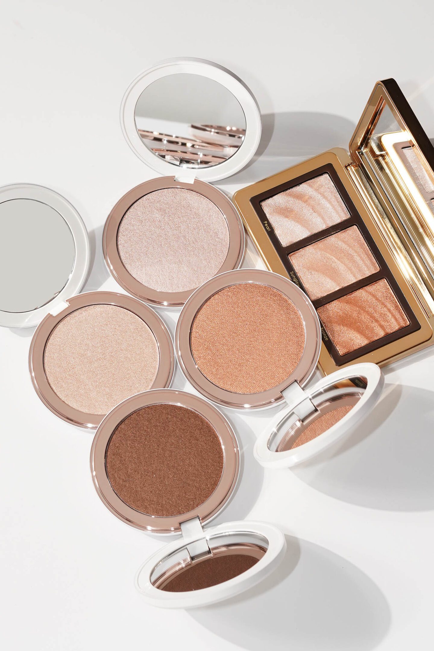 Natasha Denona Golden Highlighter Trio and Hy-Gen Skincare Infused Glow Beautifiers