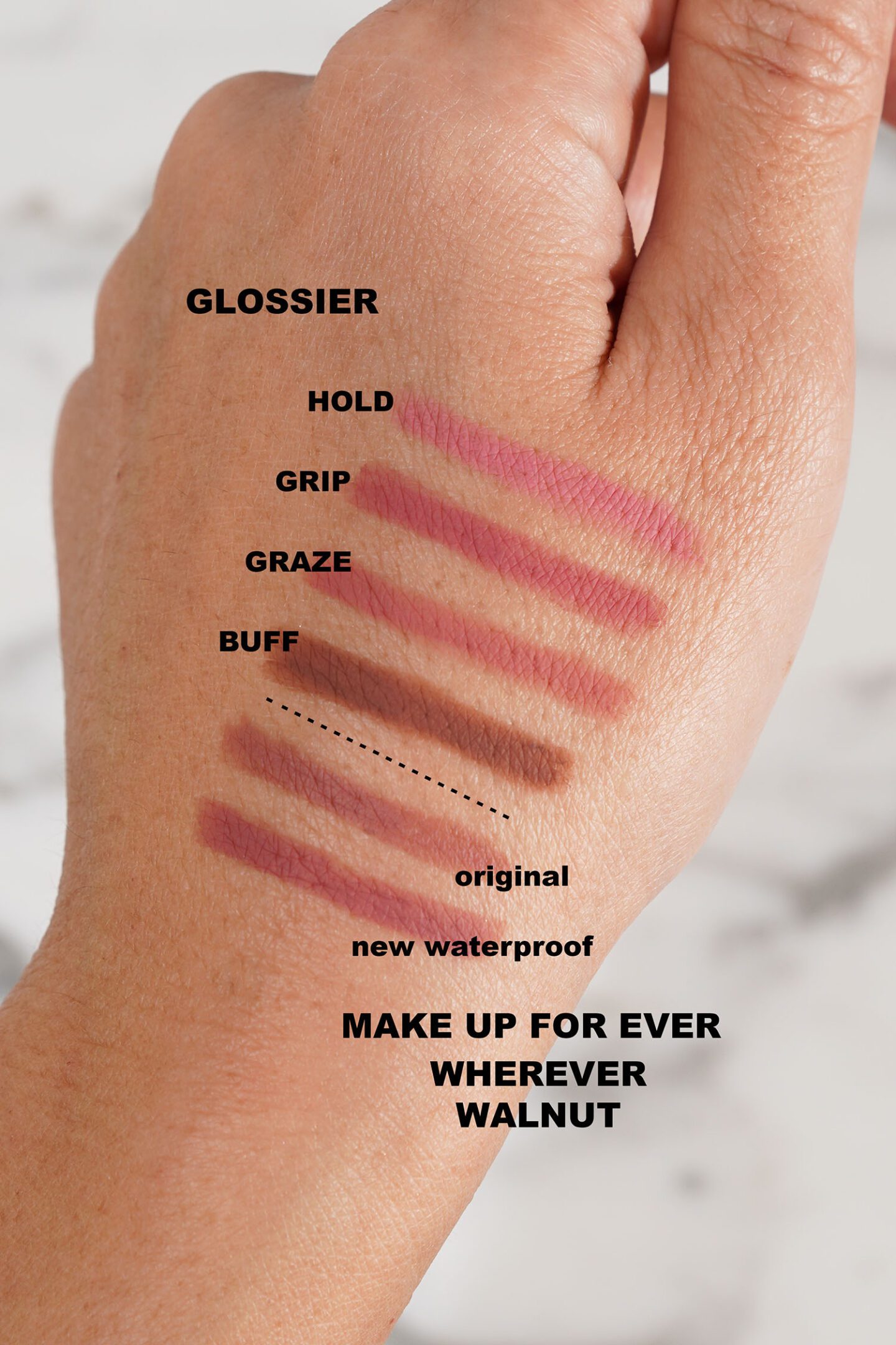 New Lip Liners Glossier and Make Up For Ever