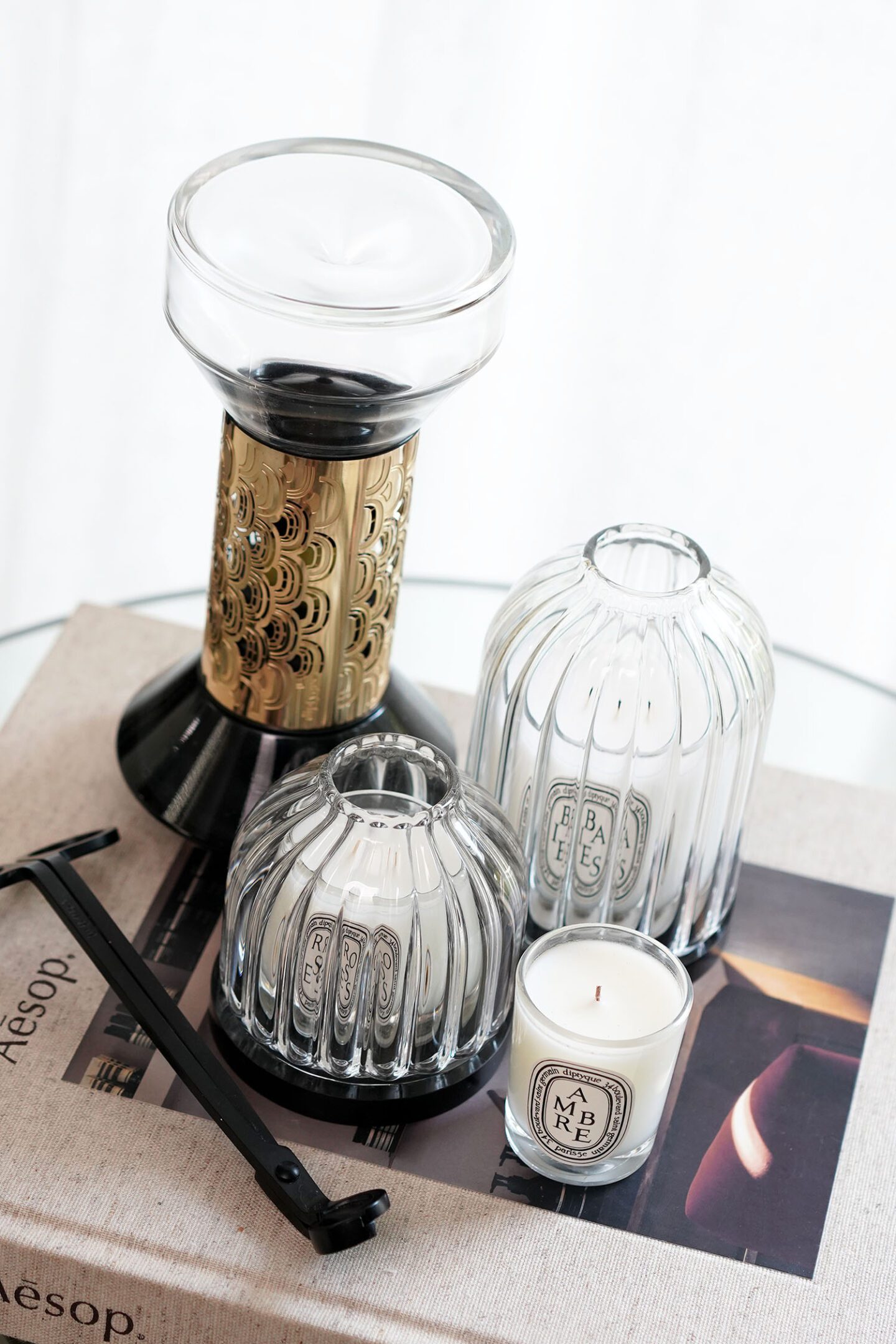 Diptyque Glass candle holders