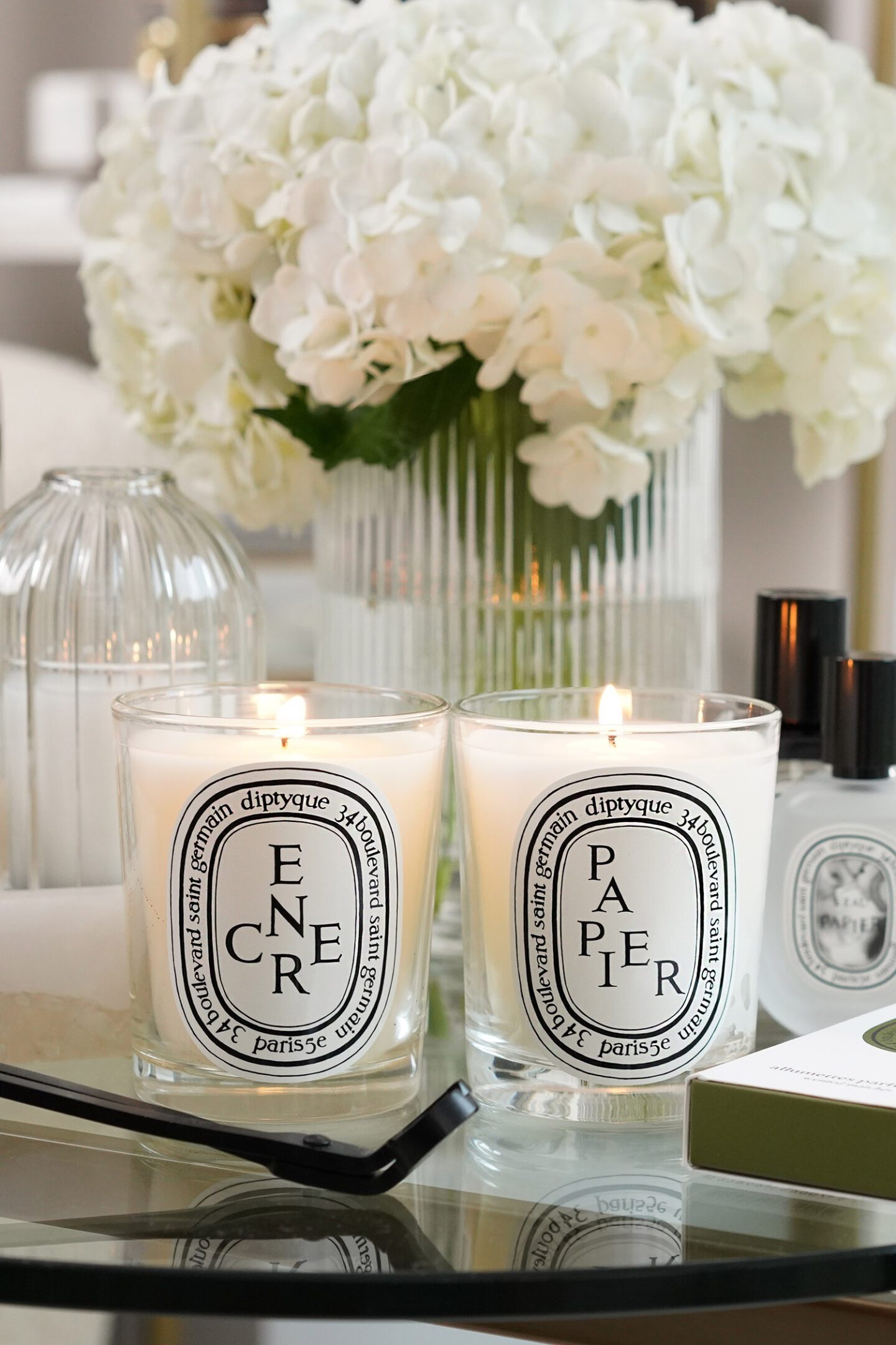 Diptyque Papier Collection - Papier Candle and Encre Candle