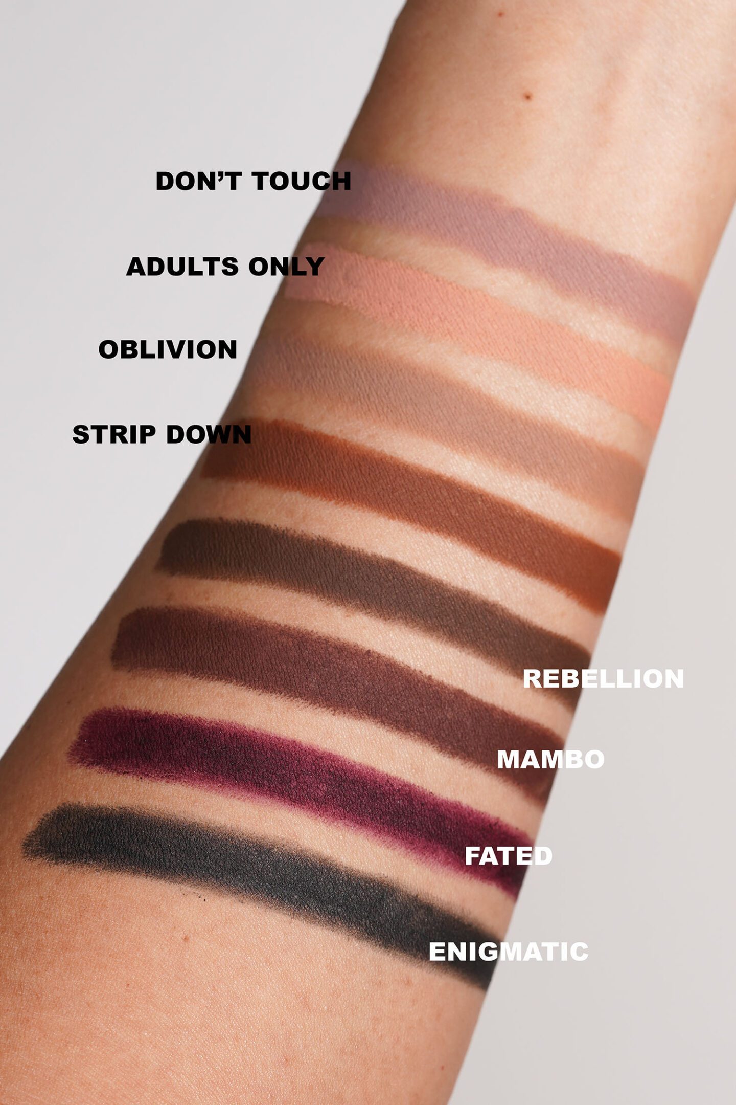 NARS Total Seduction Eyeshadow Stick swatches