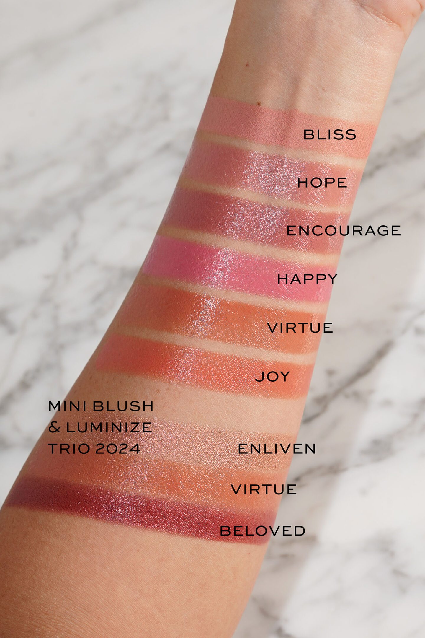 Rare Beauty Soft Pinch Liquid Blush swatches