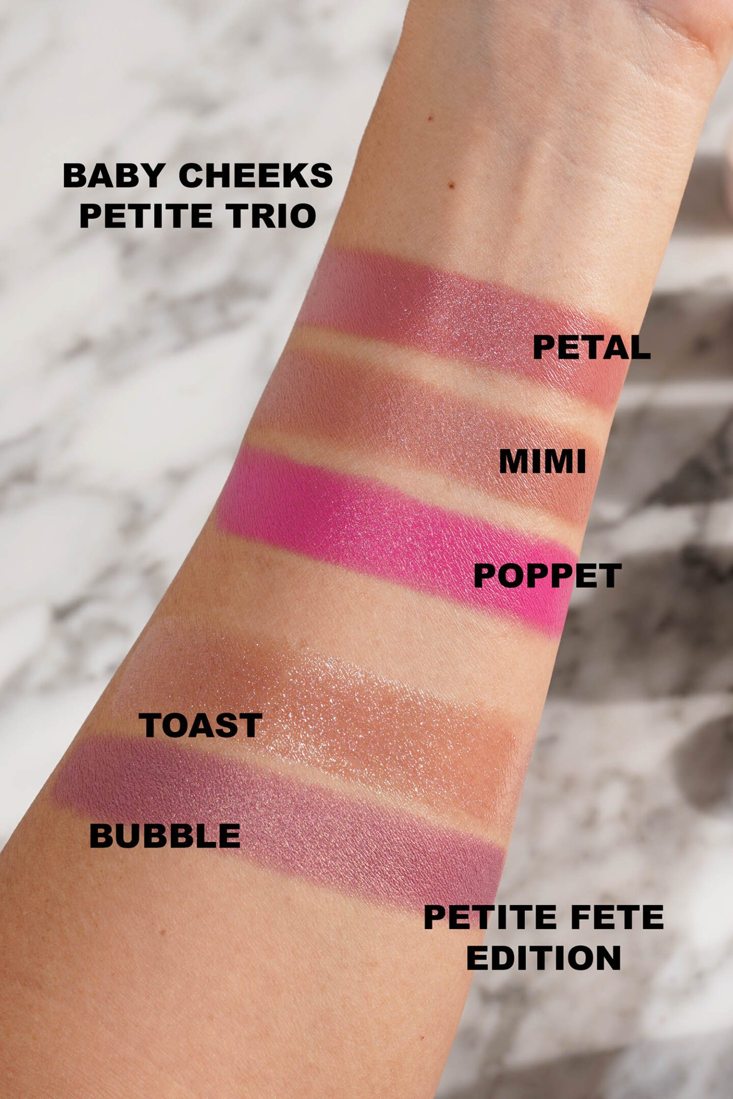 Westman Atelier Westman Atelier Petite Fete Edition and Baby Cheeks Trio swatches Holiday 2024