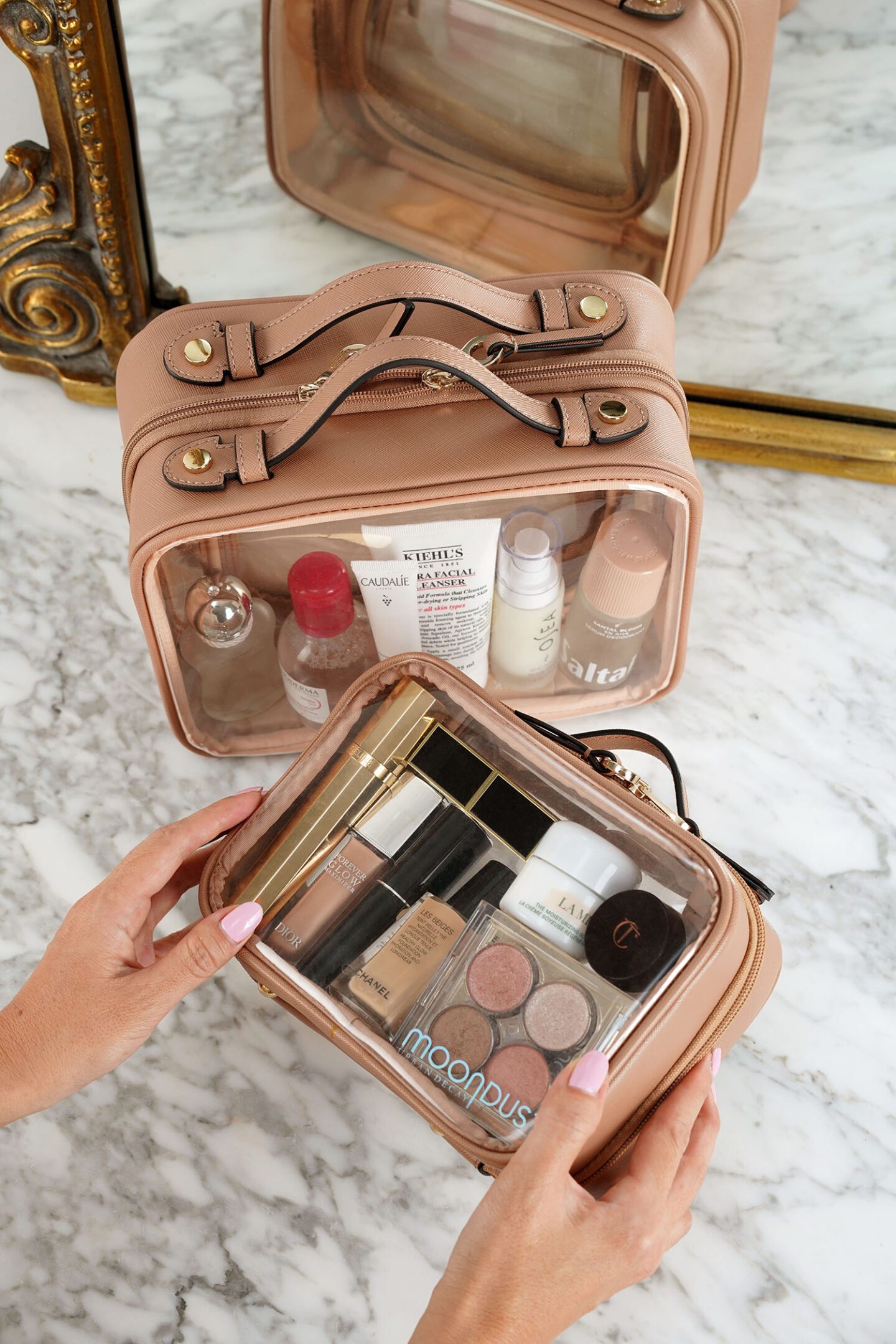 Calpak Clear Makeup Case Medium vs Small