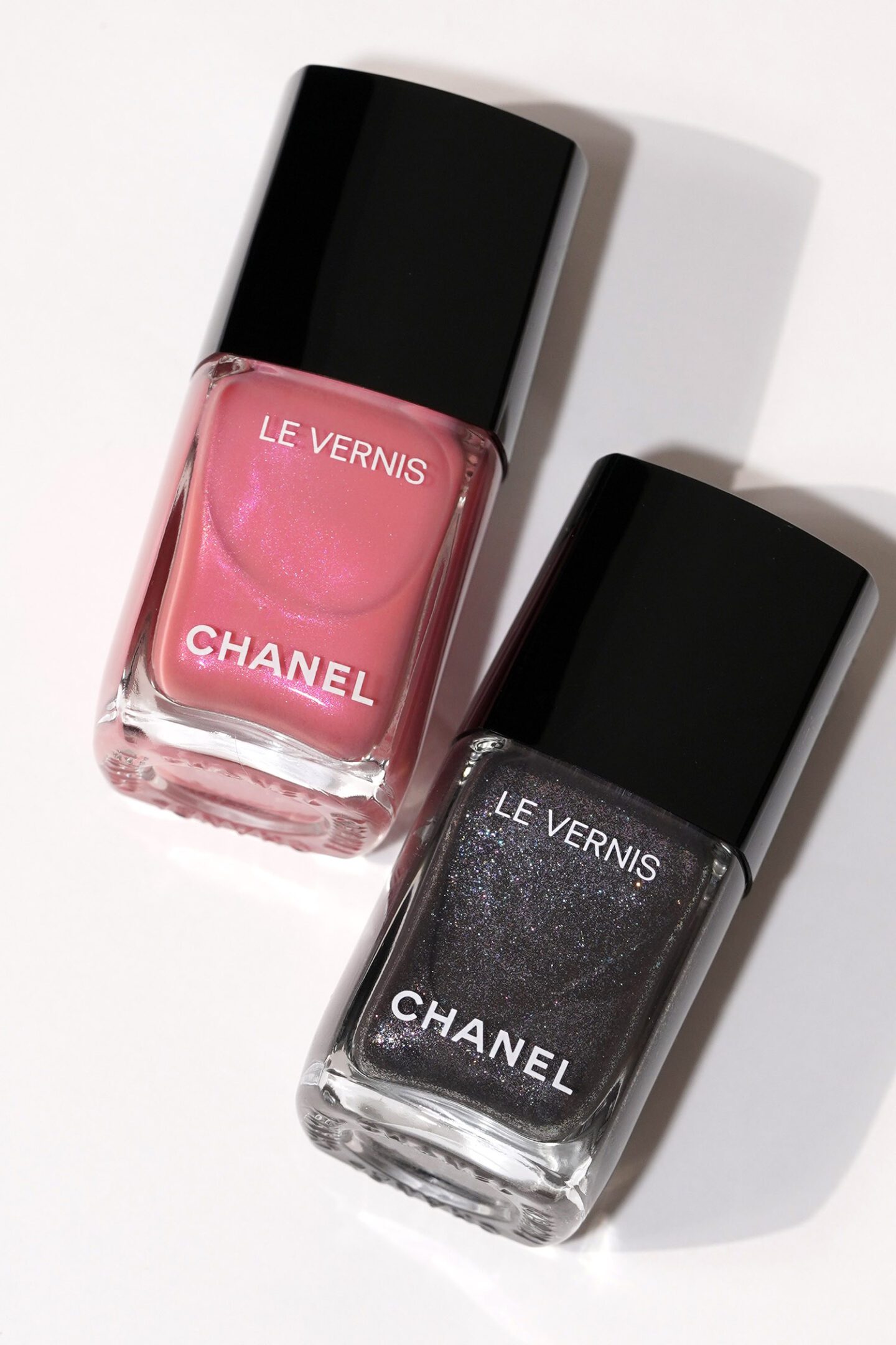 Chanel Camelia Futura Le Vernis Nail Polish 361 Pionniere and 363 Utopiste