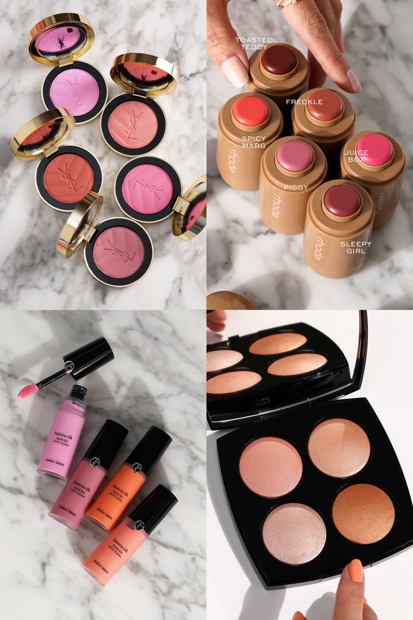 Best Blush and Highlighters of 2025, YSL, Rhode, Armani and Chanel