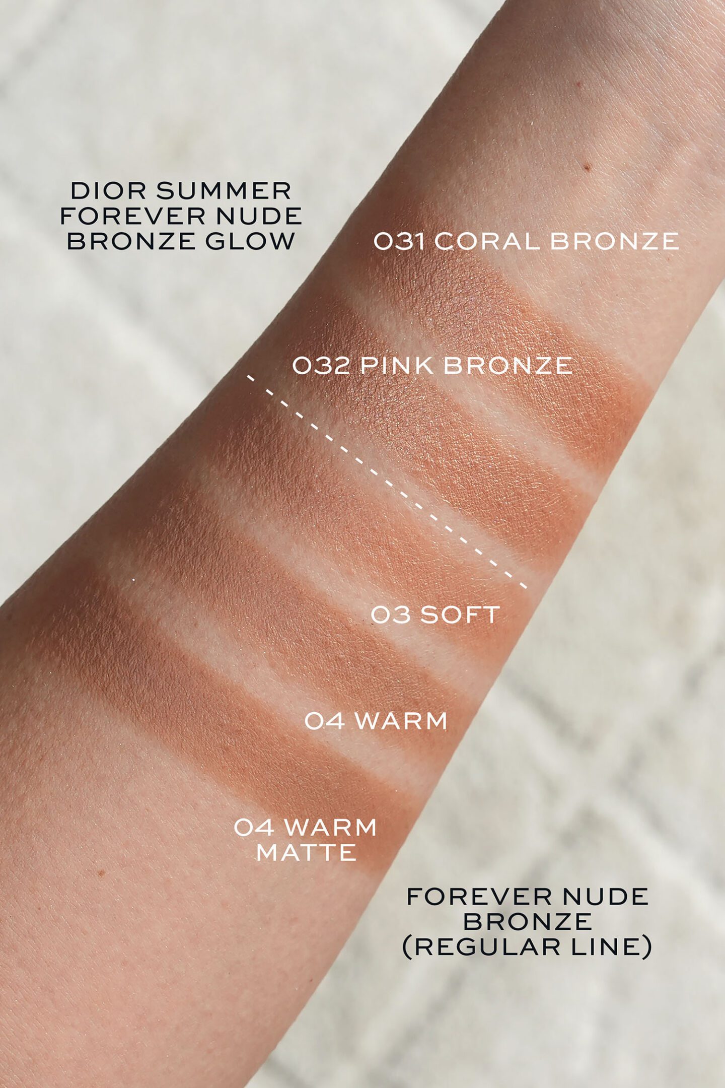 Dior Summer Forever Nude Bronze Glow swatches