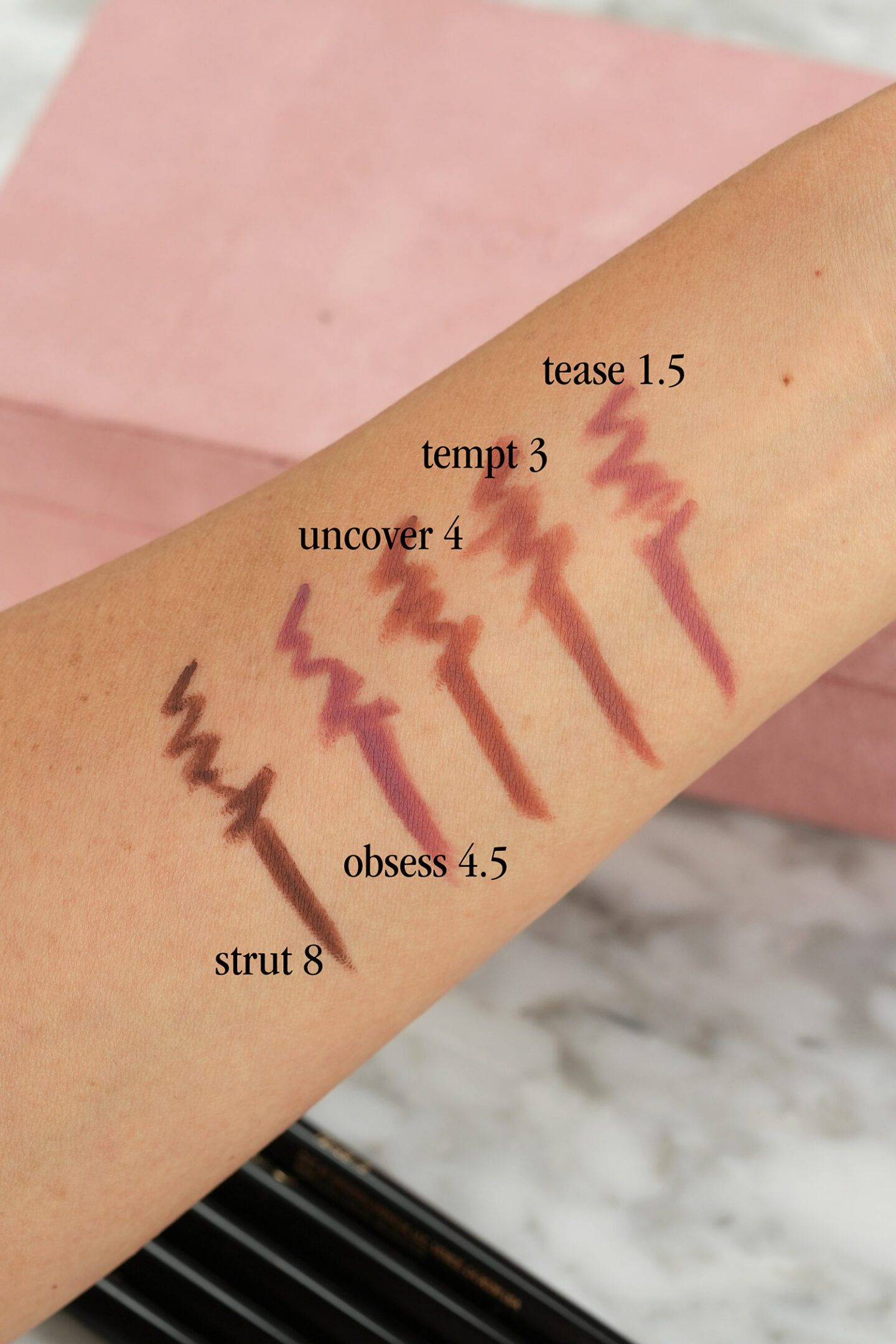 Hourglass Shape and Sculpt Lip Liner Shade Extensions