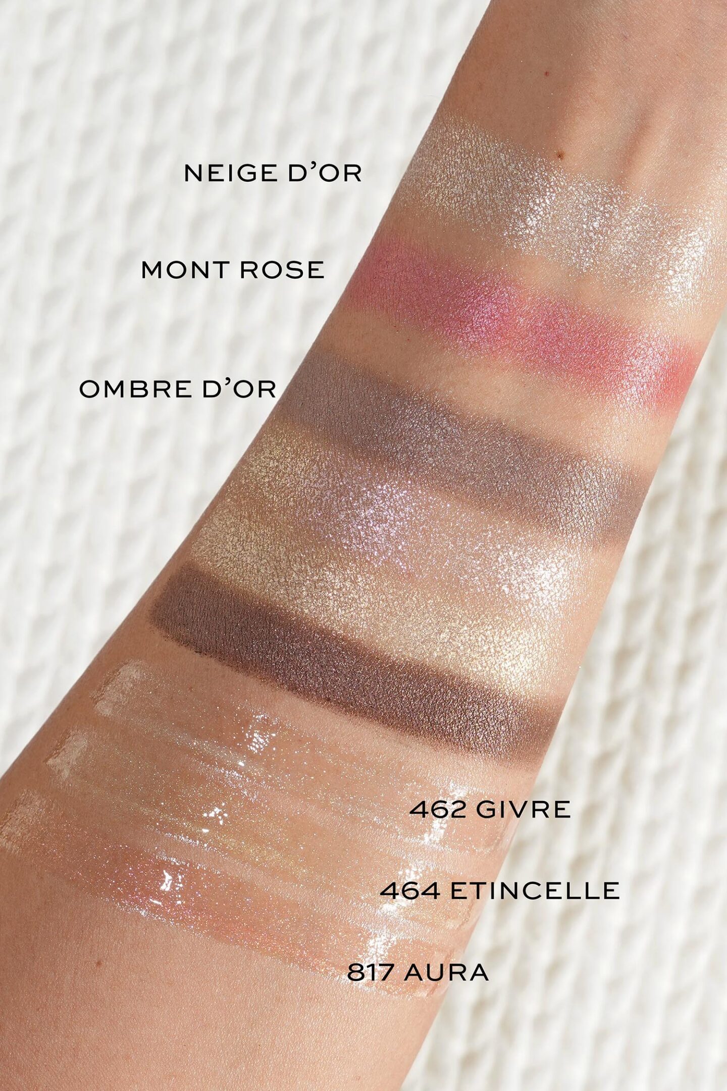 Chanel Holiday 2026 makeup swatches