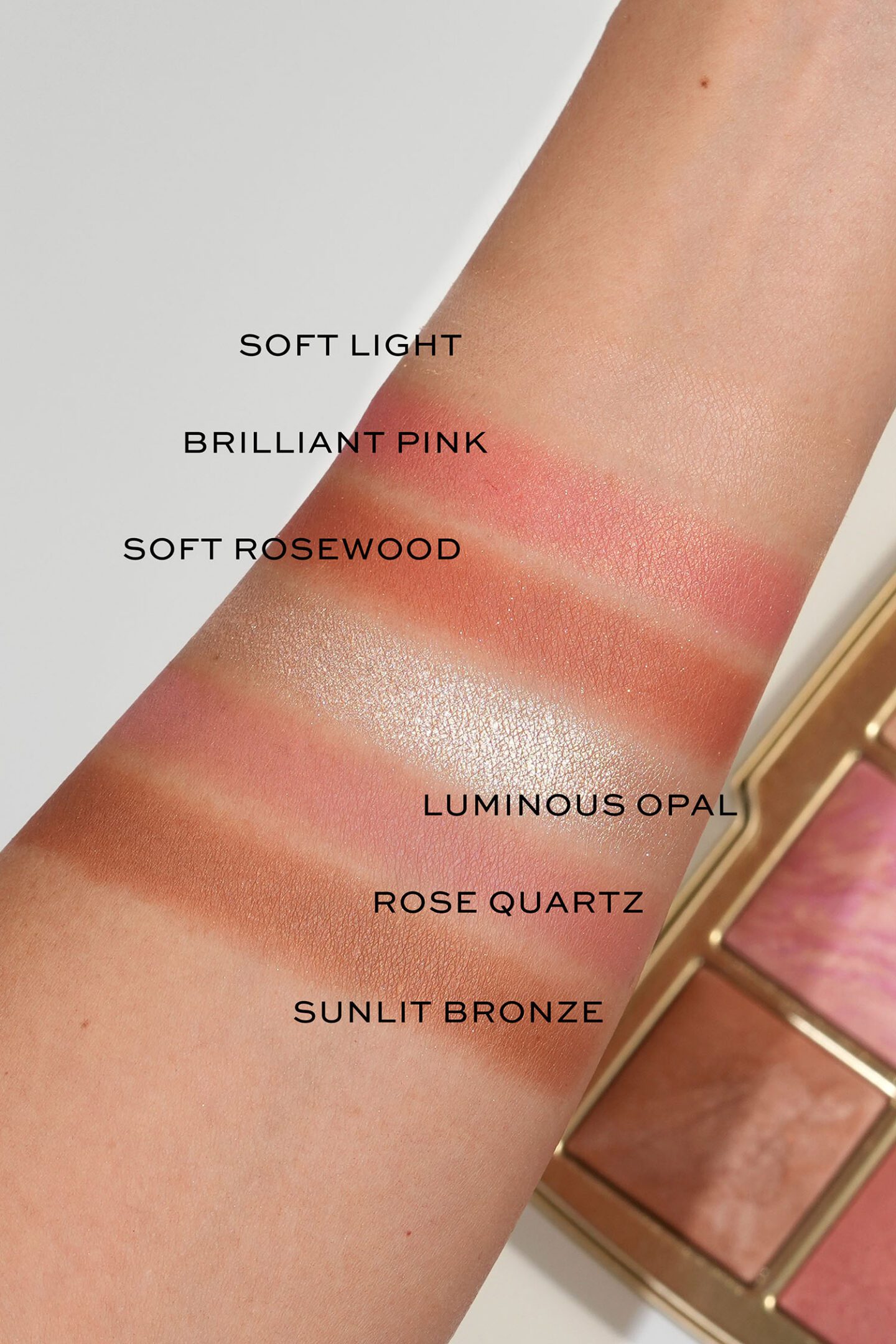 Hourglass Ambient Lighting Edit Unlocked Hope Palette swatches