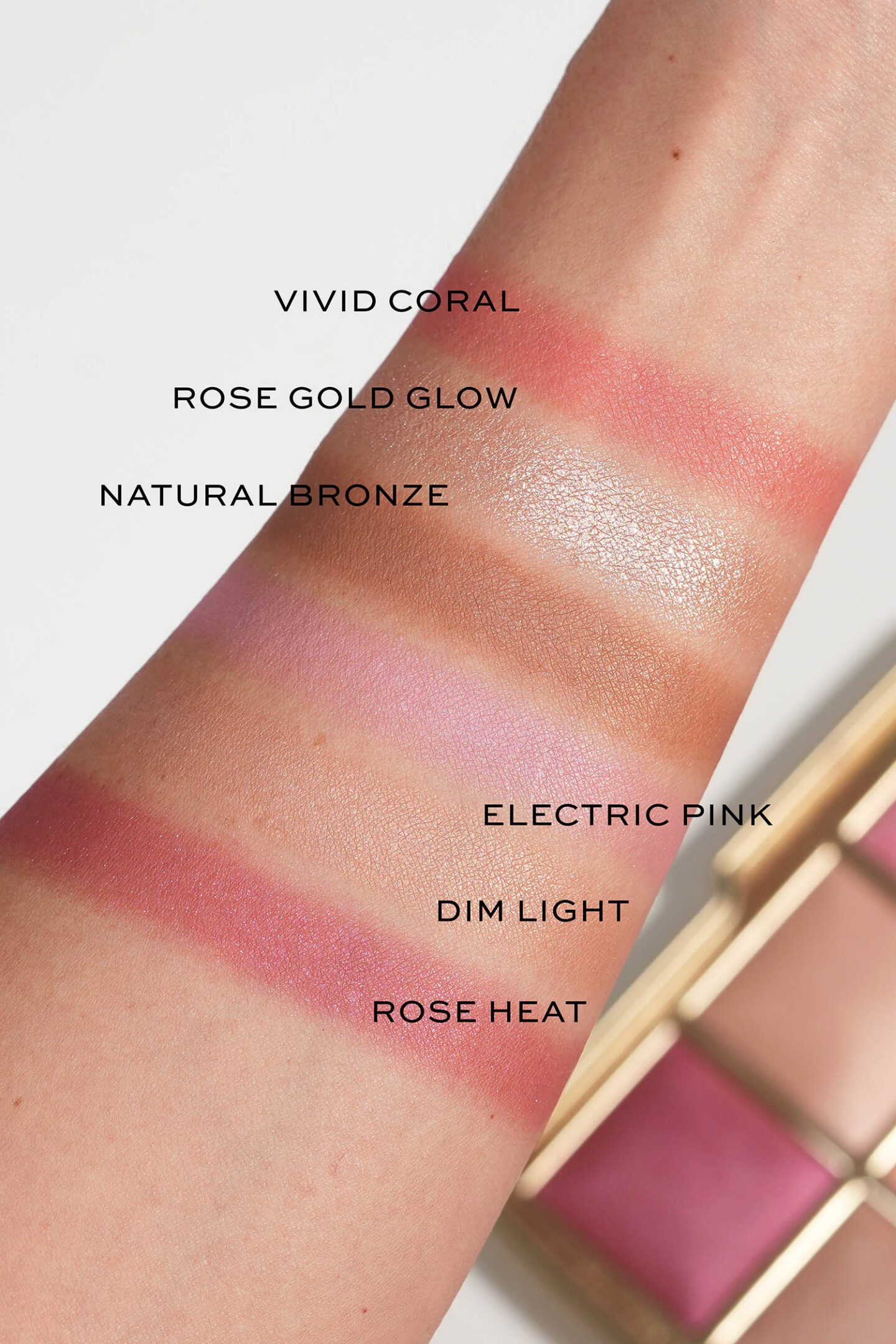 Hourglass Ambient Lighting Edit Unlocked Love Palette swatches